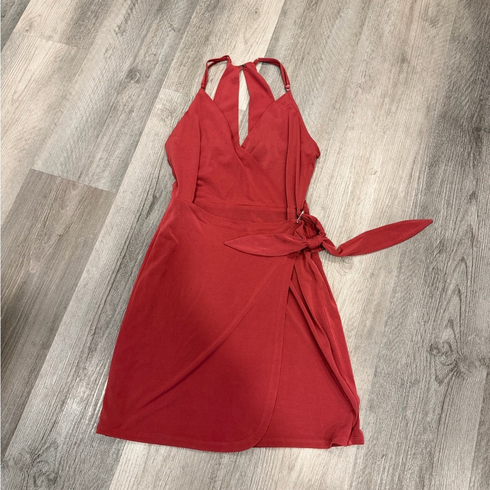 BCBG Elegant Maroon Wrap Dress